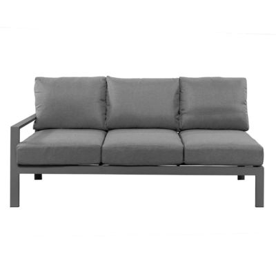 Aluminium frame Modern L-vorm tuinbank set met koffietafel Grootte L 120 x W60 x H45cm