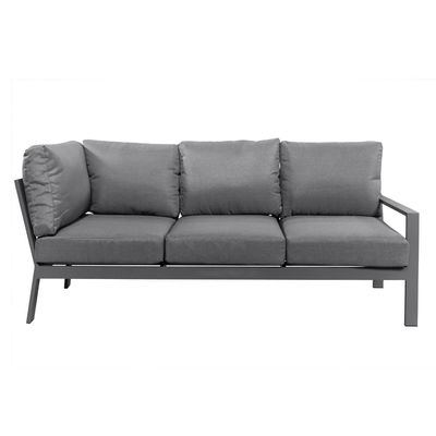 Aluminium frame Modern L-vorm tuinbank set met koffietafel Grootte L 120 x W60 x H45cm
