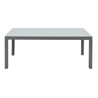 Aluminium frame Modern L-vorm tuinbank set met koffietafel Grootte L 120 x W60 x H45cm
