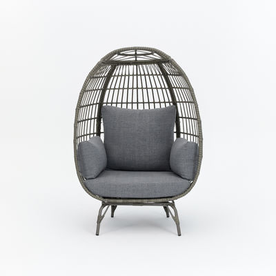 Staande ei stoel opvouwbaar en rattan weefsel ontwerp voor buiten woonkamer