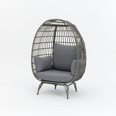 Staande ei stoel opvouwbaar en rattan weefsel ontwerp voor buiten woonkamer