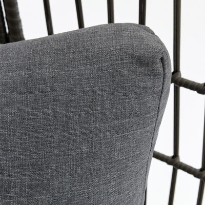 Staande ei stoel opvouwbaar en rattan weefsel ontwerp voor buiten woonkamer