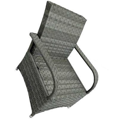 Ronde tafel Outdoor Eetkamermeubilair Wicker Rattan Tuin Set voor 4 personen door AJUNION