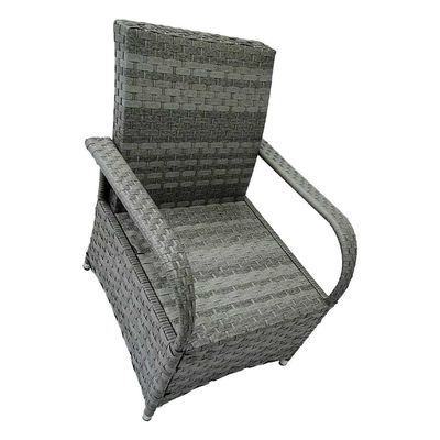 Ronde tafel Outdoor Eetkamermeubilair Wicker Rattan Tuin Set voor 4 personen door AJUNION