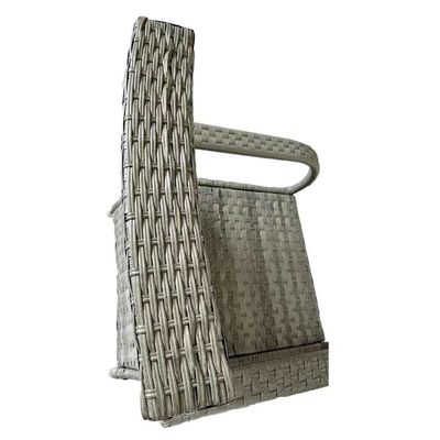 Ronde tafel Outdoor Eetkamermeubilair Wicker Rattan Tuin Set voor 4 personen door AJUNION