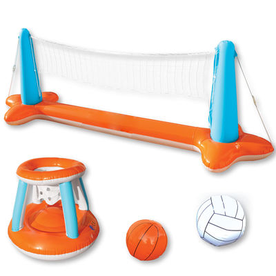 AJUNION PVC-opblaasbare zwembadvlotende zwembadvloter voor volleyball met een maximale capaciteit &gt; 500 kg