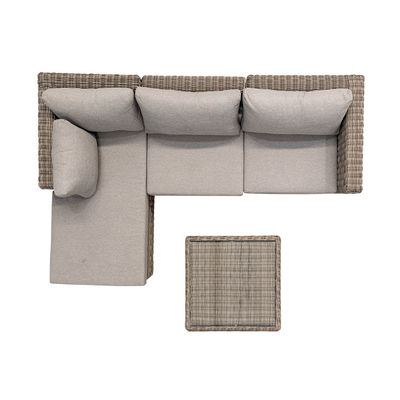 Buitenmeubilair AJUNION Modern Tuin Set PE Rattan Terrasmeubilair Ronde Wicker Set
