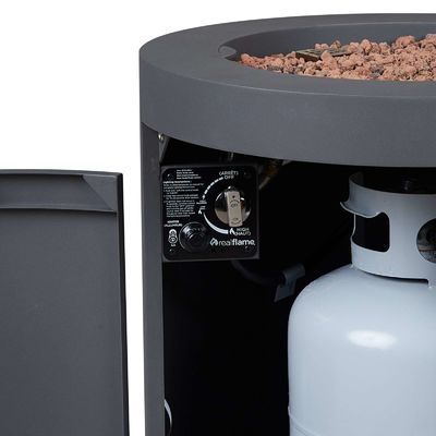 24&quot;L x 24&quot;W x 23.5&quot;H AJUNION Ronde stalen propaan gas vuurput voor buiten rookloos