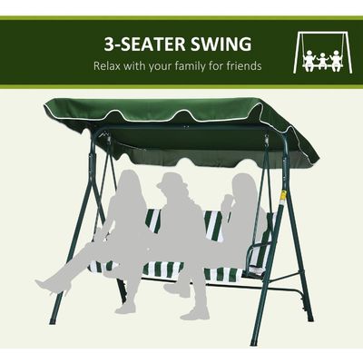Outdoor tuin metalen frame patio swing stoel met luifel en stijlvol ontwerp