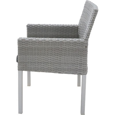 Postverpakking Y 7 stukken Tuinmeubilair Tafel en stoelen Set met PE Wicker Rattan