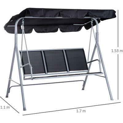 170W x 153H cm Metal Outdoor Swing Chair Tuinbank Hangende hangmat Stoel Veranda Swing
