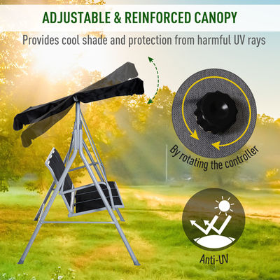 170W x 153H cm Metal Outdoor Swing Chair Tuinbank Hangende hangmat Stoel Veranda Swing