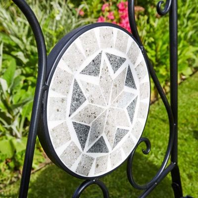 Park opvouwbare metalen tafel en stoel set voor tuin achtertuin antieke mozaïek Bistro Set