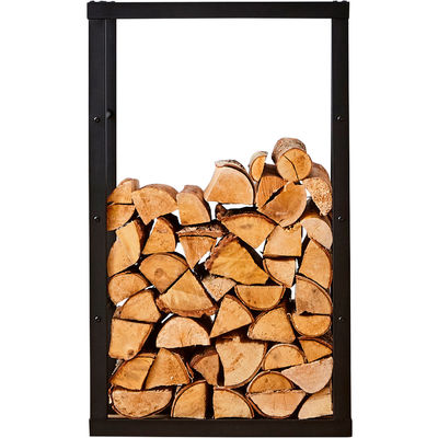 Stevig stalen houtopslagrek voor binnen- en buitenruimte Groot formaat W40x D25 x H150cm