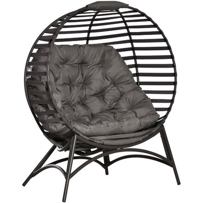 Verbeter je patio met AJUNION 2 zitplaatsen Ei stoel Opvouwbaar stalen frame Moderne ontwerp