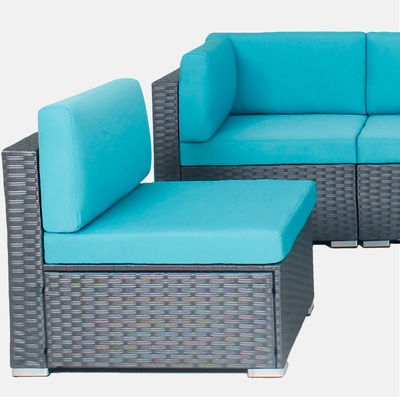 Outdoor Indoor Patio Tuin Balkon zwembad Meubelen Woven Rattan Sectionele Modulaire Set