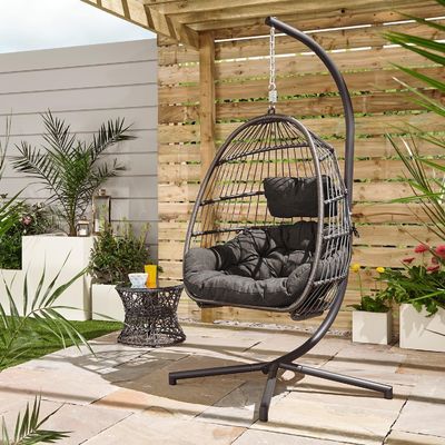 Stijlvolle hangende hangmat stoel voor patio tuin huisje binnenplaats of strand gemaakt van metaal