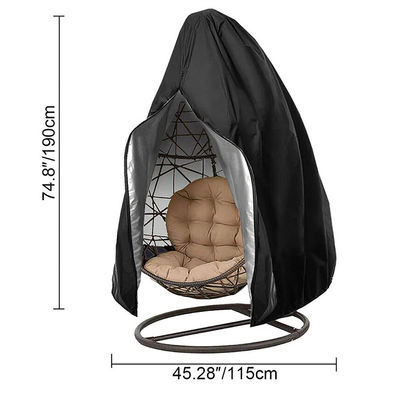 600D Oxford PVC Single Hanging Swing Chair Stofbescherming voor buitentuin