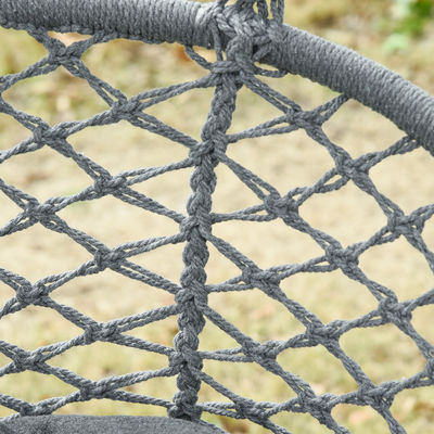 Buiten tuin patio dubbele stoel hangmat stoel handgemaakt met katoenen touw Postverpakking