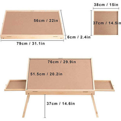 Afklapbare houten tafel puzzelbord voor AJUNION 1000 stuk puzzel 31.1 x 22 x 2.4