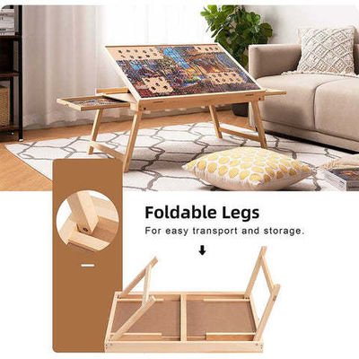 Afklapbare houten tafel puzzelbord voor AJUNION 1000 stuk puzzel 31.1 x 22 x 2.4