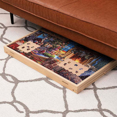 Afklapbare houten tafel puzzelbord voor AJUNION 1000 stuk puzzel 31.1 x 22 x 2.4