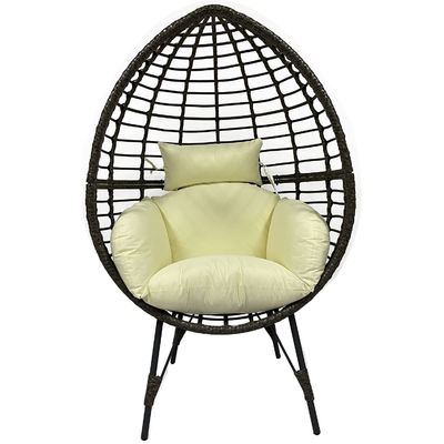 Outdoor PE Rattan Egg Chair met kussen Geniet van uw buitenruimte in comfort
