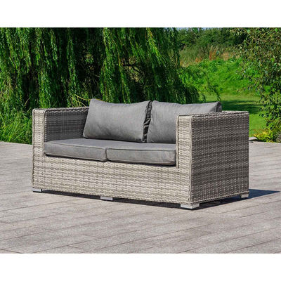 Buitense sectionaire bank patio conversatie set met modern ontwerp wicker rotan stijl