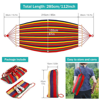 Outdoor Indoor Garden Camping Draagbaar Opvouwbaar Ultralicht Canvas Hangende Boom Swing Hammock
