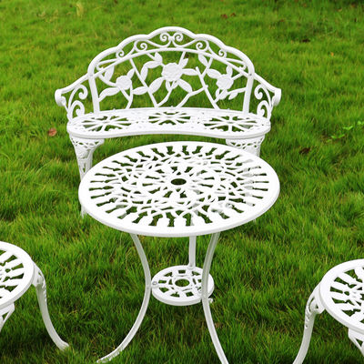 Metal Type Aluminium Love Seat Bench voor Outdoor Patio Garden Balkon in Modern Design