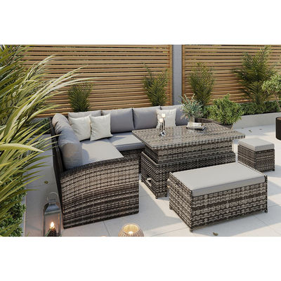 Algemeen Buitenmeubilair AJUNION Voor alle weersomstandigheden Tuinsofa met oplopende tafel