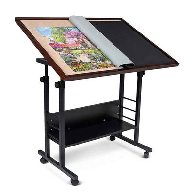 Unisex AJUNION 1500-stuk puzzelbord met opvouwbaar been en 4 wielen 8-13 jaar