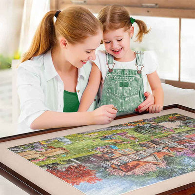 Unisex AJUNION 1500-stuk puzzelbord met opvouwbaar been en 4 wielen 8-13 jaar