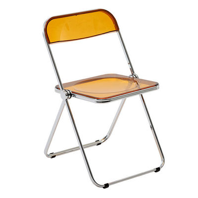Metalen staal frame Acrylvouwbare stoelen voor bruiloft Banket Restaurant Tuin