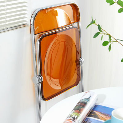 Metalen staal frame Acrylvouwbare stoelen voor bruiloft Banket Restaurant Tuin