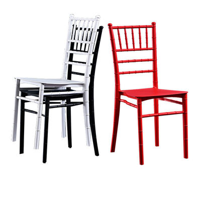 Hotel Outdoor Stapelbare Hars Napoleon Tiffany Chiavari Eetstoel met Custom Logo