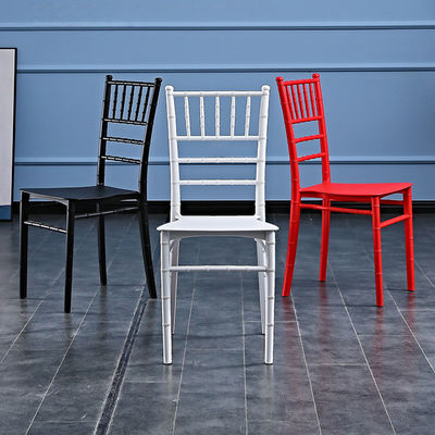 Hotel Outdoor Stapelbare Hars Napoleon Tiffany Chiavari Eetstoel met Custom Logo