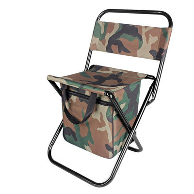 Lichte opvouwbare rugleuning stoel draagbare camouflage strandstoel stoel met tas