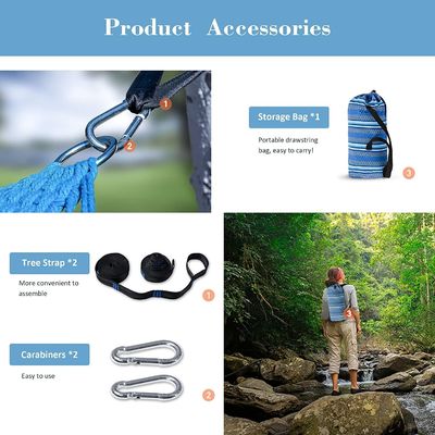 Villa Outdoor Indoor Garden Camping Draagbaar Opvouwbaar Ultralight Cotton Swing Hangende Hangmat Bed