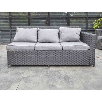 Tuin Set AJUNION 8 zitplaatsen Buitenmeubilair Rattan Hoek Lounge Sofa Set Voor Achtertuin