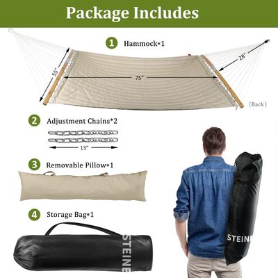 Ziekenhuis Buiten Tuin Tuin Kamper Draagbaar Opvouwbaar Ultralicht Stof 1 2 Persoon Hangend Swing Hammock Bed