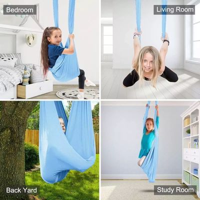 Y Mail Packing Home Outdoor Draagbaar Opvouwbaar Kinderen Kinderen Therapie Sensorisch Aerial Yoga Swing Hamocks