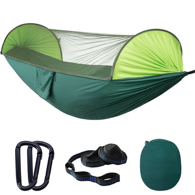 Lichte draagbare kampering parachute hangmat met muskietnet en polyestervezel