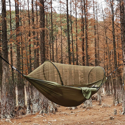 Lichte draagbare kampering parachute hangmat met muskietnet en polyestervezel