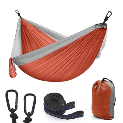 Buitenhuis Tuin Draagbare lichtgewicht vouwbare nylon kamperende hangmatten met accessoires