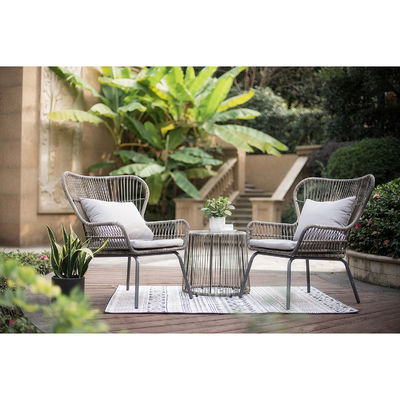 Modern Design AJUNION 2 zitplaatsen Wicker Rattan stoel voor Bistro Set Poolmeubilair