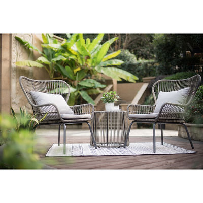 Modern Design AJUNION 2 zitplaatsen Wicker Rattan stoel voor Bistro Set Poolmeubilair