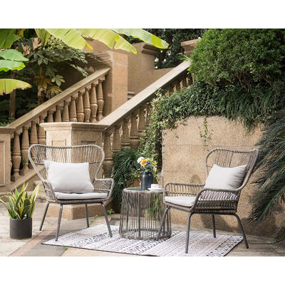 Modern Design AJUNION 2 zitplaatsen Wicker Rattan stoel voor Bistro Set Poolmeubilair