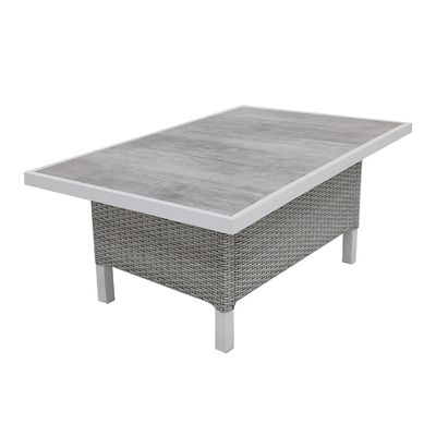 Moderne stijl 4 stukken outdoor rattan meubels lounge set met L193xW71xH77cm sofa grootte