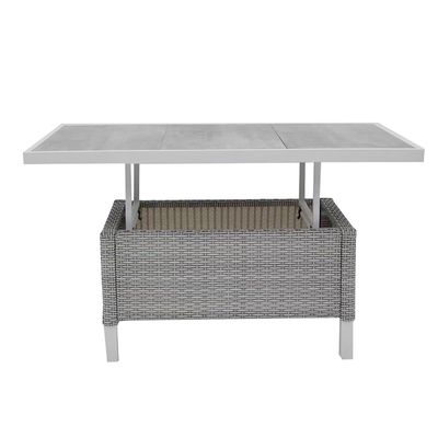 Moderne stijl 4 stukken outdoor rattan meubels lounge set met L193xW71xH77cm sofa grootte